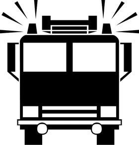 Fire Truck Decal / Sticker 02