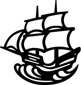 Mayflower Ship Decal / Sticker 01