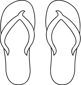 Flip-Flops Decal / Sticker 02