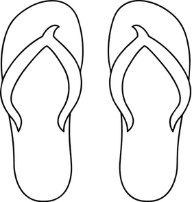 Flip-Flops Decal / Sticker 02