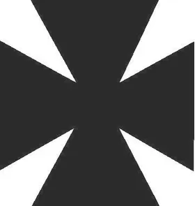 Maltese Cross Decal / Sticker 05