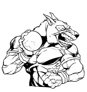 Wolves Track and Field Mascot Decal / Sticker