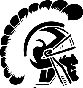 Trojan Mascot Decal / Sticker 02