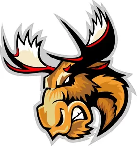 Moose Decal / Sticker 04