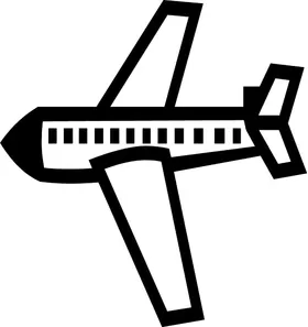 Airplane Decal / Sticker 06