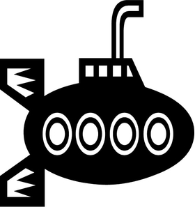 Submarine Decal / Sticker 01