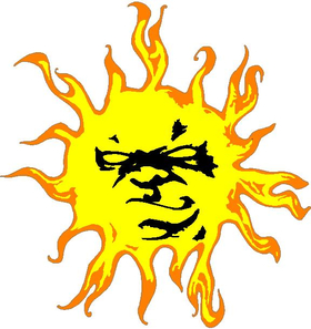 Sun Decal / Sticker 05