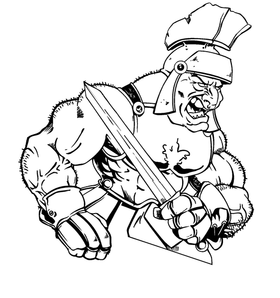 Paladins / Warriors Misc Mascot Decal / Sticker 1