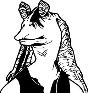 Jar Jar Binks Decal / Sticker 01