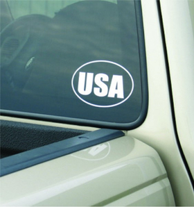 USA Country Oval Decal / Sticker BULK