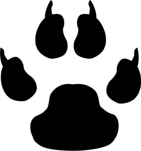 Cat Paw Print Decal / Sticker 03