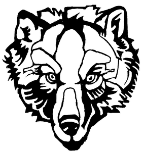 Wolves Mascot Decal / Sticker