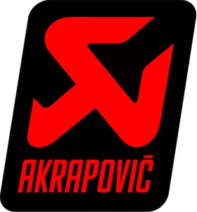 Black and Red Akrapovic Decal / Sticker 36