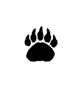 Bear Paw Mascot Decal / Sticker