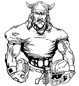 Football Vikings Mascot Decal / Sticker 5