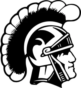 Trojan Mascot Decal / Sticker 01