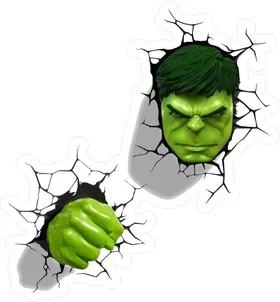 Hulk Cracks Decal / Sticker 08