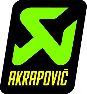 Lime Green and Yellow Akrapovic Decal / Sticker 18