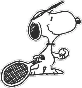 Tennis Snoopy Decal / Sticker 06