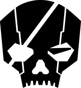 Militia Skull Decal / Sticker 02