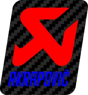 Carbon Fiber Akrapovic Decal / Sticker 28