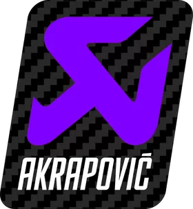 Light Violet Akrapovic Decal / Sticker 32