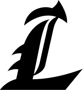 Mascot Letter L Decal / Sticker 03