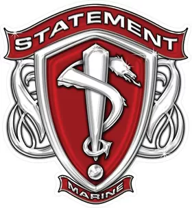 Statement Marine Decal / Sticker 02