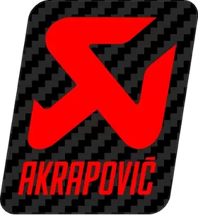 Carbon Fiber Akrapovic Decal / Sticker 22