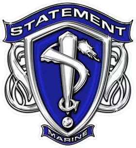 Statement Marine Decal / Sticker 03