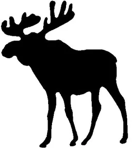 Moose Decal / Sticker 04