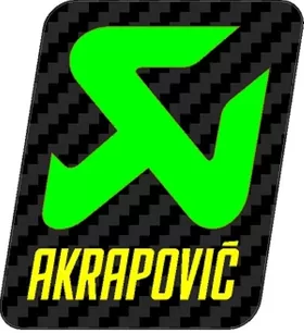 Carbon Fiber Akrapovic Decal / Sticker 21