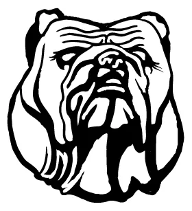 Bulldog Mascot Decal / Sticker