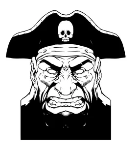 Pirates Mascot Decal / Sticker