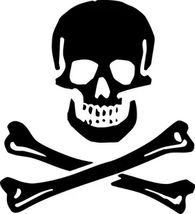 Jolly Roger Flag Decal / Sticker 25