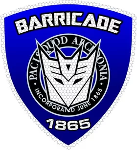 Barricade Police Shield Decal / Sticker 41