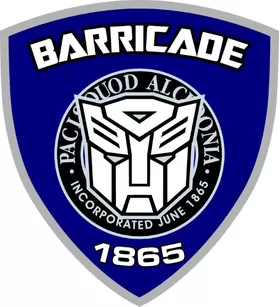 Barricade Police Shield Decal / Sticker