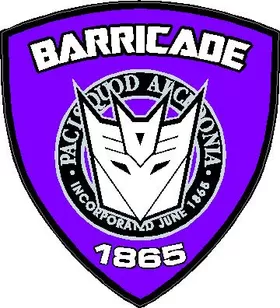 Purple Decepticon Police Shield Decal / Sticker 30