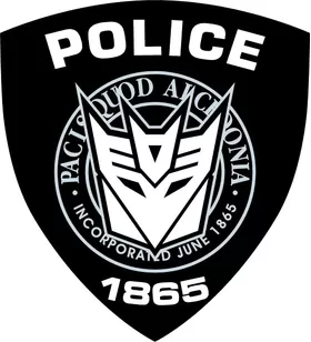 Decepticon Police Decal / Sticker 36