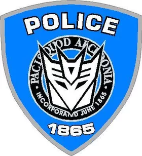 Decepticon Police Transformers Decal / Sticker