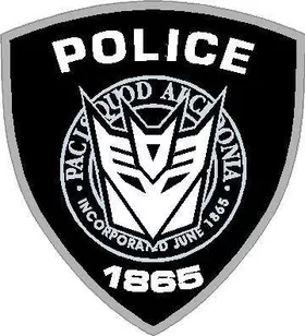 Decepticon Police Decal / Sticker 16