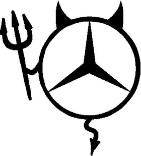 Mercedes Devil Decal / Sticker