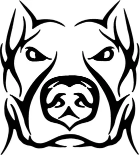 Pitbull Decal / Sticker 07