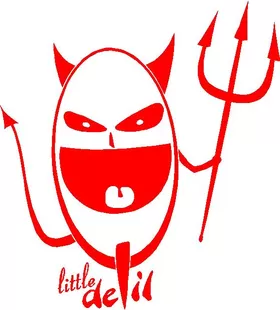 Little Devil Decal / Sticker 04