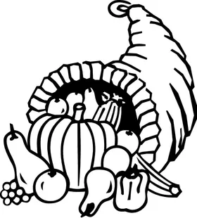 Cornucopia Decal / Sticker 02