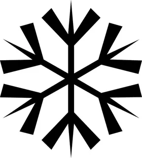 Snow Flake Decal / Sticker 04