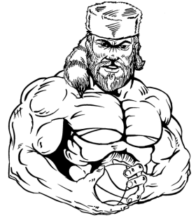 Basketball Frontiersman Mascot Decal / Sticker 4