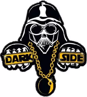 Star Wars Dark Side Bling Gangsta Decal / Sticker 02