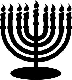 Menorah Decal / Sticker 02