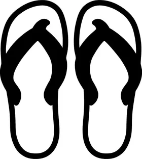 Flip-Flops Decal / Sticker 04